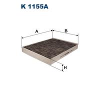 Filter, interior air for VW AMAROK CALIFORNIA T5 Camper FILTRON K 1155A