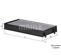 Cabin filter Activated Carbon Filter LAK 221/S MAHLE for BMW X5 X6