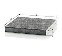 Cabin filter behind the glove compartment Activated Carbon Filter CUK 2358