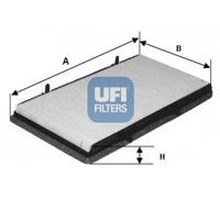 UFI Filters, Cabin Air Filter 53.131.00, Replacement Cabin Air Filter, Suitable for Cars, Applicable to Various Models of Nissan, Opel, Renault and Vauxhall