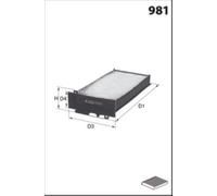 New Filter, interior air for RENAULT:SCÉNIC II,GRAND SCÉNIC II 272772435R
