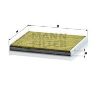 MANN-FILTER FP 1828 Cabin Air Filter - FreciousPlus Biofunctional Pollen Filter - for Cars + Transporters