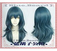 New Fire Emblem ThreeHouses Wig Cosplay Edelgard Byleth Blue Middle Long Cosplay Hair Wig Halloween Role Play female leading role