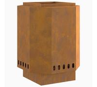 NEW Fire Pit Outdoor Wood-Burning Fireplace Garden Square Patio Durable vidaXL