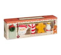 New Fizz The Season Christmas Bath Fizzer Gift Set 4pc - Festive Holiday Bath Bombs with Santa, Candy Cane, Gingerbread & Milk Designs A-39 (Fizz The Season Bath Fizzer)