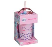New Fizzer Cup Bath Fizzers 5pc Set - Raspberry Scented Bubble Tea Inspired Bath Bomb Gift, Fun Fizzy Bath Accessories for Kids & Adults A-49