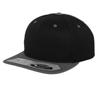 NEW FLEXFIT 110 SNAPBACK BASEBALL CAP PLAIN BLACK GREY FITTED ERA FLAT PEAK HAT