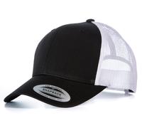 NEW FLEXFIT MESH SNAPBACK CAP BLACK PLAIN BASEBALL TRUCKER GOLF ERA PEAK HAT