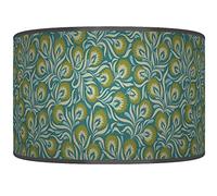 New Floral lampshade Blue Green Handmade Ceiling Light Drum Lamp Shade Handmade Floor or Ceiling Pendant Light Shade dz236 (45cm(18")