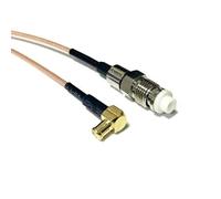 New FME female plug to MCX male plug right angle connector jumper RG178 coaxial cable 15CM adapter wholesale