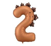 NEW Foil balloon Number ''2'' Dinosaur, 92cm, mix