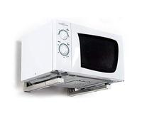 New Foldable White Stretch Shelf Rack for Microwave Oven Wall Mount Bracket