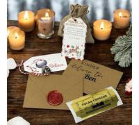 New For 2025 Santa's Magic Key Or Silver 'Believe' Bell In A Personalised 'Official North Pole' Wax Sealed Envelope With Bio-Degradable Reindeer Food (1 Key or 1 Bell Pack)