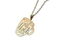 New For Trendy 2025 Stainless Steel Geometric Pendant Neckalce Animal Cup Scenery Whale Mermaid Landscape Necklaces Charm Jewelry Gift Fashion Accessories Creative