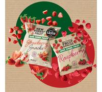 New Forest Fruit Snacks Taster Box | 8 Freeze-Dried Fruit Snack Packs | 4 Strawberry & 4 Raspberry | 100% British Fruit | Healthy Kids Snacks | Gluten Free | No Added Sugar | High Vitamin C