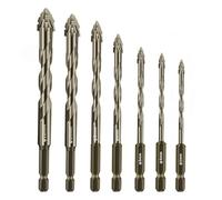 New Four-Flute Eccentric Drill Bit, Four-Edged Serrated Eccentric Drill, Multifunction Drill Bit Set, High-Hardness Skewed Head Eccentric twist Drill Bits