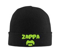 New Frank Zappa Eccentric Rock Icon Logo S 'S Black Knitted Beanie Unisex