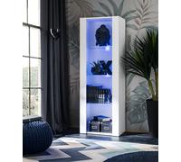 NEW Free Standing Living Room Display Cabinet in Matt LED Lighting Tivoli