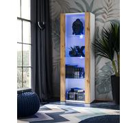 NEW Free Standing Living Room Display Cabinet in Matt LED Lighting Tivoli