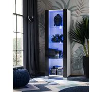 NEW Free Standing Living Room Display Cabinet in Matt LED Lighting Tivoli