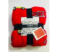 New Friends Central Perk Throw Red Soft Fleece Bed Home Blanket 120cm X 150cm Primark