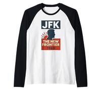 New Frontier 1960 John F Kennedy Campaign JFK Raglan Baseball Tee