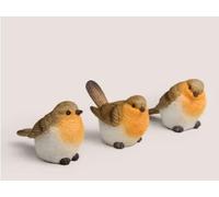New FT-Store 3 Pack Robin Ornaments-(BROWN)-ORNAMENTS- Make Baby’s First Holiday Meal Extra Special Magical - M01.