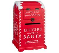 New FT-Store Amazing Christmas Post Box -(RED)- Write A Letter To Santa And Send It To His Home In Lapland Via This Christmas Post Box! - Dimensions: 23 X 23 X 39cm (Approx.)-B01