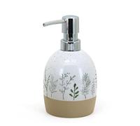 New FT-Store Beautiful Spckled Designed Botanical Soap Dispenser- Great For Storing Your Hand Soap Or Lotion - Modernise Your Space And Give It A Tranquil Feel - Upgrade Your Bathroom With A Cohesive