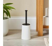 New FT-Store Classy Enamel Ceramic Toilet Brush- Keep Your Bathroom Looking Neat With This Modern Enamel-Style Ceramic Toilet Brush- Designed To Tuck The Brush Out Of Sight - H 32.1cm X W 10.1cm -D01