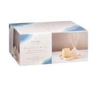New FT-Store Elegant Diffuser & Candle Set On Puddle Shaped Tray 100ml- Complete With A Crackle Wick- Makes A Stunning Addition To Your Home Decor-B01