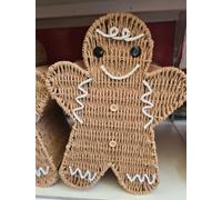 New FT-Store Gingerbread Storage Collection -(BROWN)- A Playful Yet Elegant Touch - Perfect For Creating A Whimsical And Joyful Display This Christmas- B01