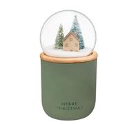 New FT-Store Glorious Snow Globe Candle - (GREEN)- Bring A Touch Of Winter Wonderland Magic To Your Home-Designed To Elevate Your Seasonal Décor With The Timeless Charm -B01