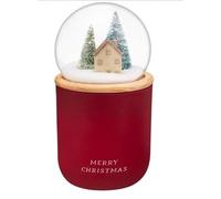 New FT-Store Glorious Snow Globe Candle - (RED)- Bring A Touch Of Winter Wonderland Magic To Your Home-Designed To Elevate Your Seasonal Décor With The Timeless Charm- Provides A Cosy Glow -B01