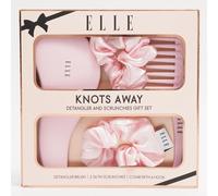 New FT-Store Knots Away Detangler & Scrunchies Gift Set - Pink - Elegant Design - Practical Style - Ready-To-Gift Packaging - Make your loved ones happy - B01.