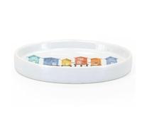 New FT-Store Modern Vintage Beach Hut Soap Dish -2 * 13.1 * 9cm-In A Classic Oval Shape, It's The Perfect Addition To A Nautical Bathroom Aesthetic -R01