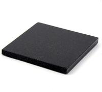 New FT-Store Splendid Set Of 4 Black Granite Coasters- (BLACK) - Dimensions: 10cm X 10cm (4"X 4")- Crafted From Durable Granite -Brings Warmth, Charm, And A Touch Of Magic To Any Space-D01