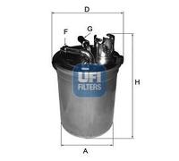 FUEL FILTER 24.451.00 FOR AUDI A4/S4 A6/S6 BVF/BVA/BVG/BRF/BNA/BRD/BRE 2.0L A4