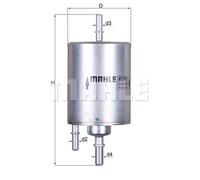 MAHLE KL 571 Fuel filter