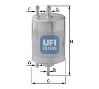 UFI 54.100.00 Pollen filter