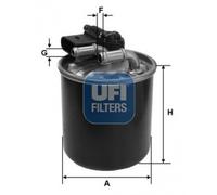 Fuel filter for INFINITI MERCEDES-BENZ:Q30,QX30,W176,W246,W242 6420904852