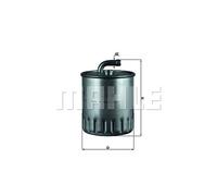 Fuel Filter fits MERCEDES C220 2.2D 00 to 03 Mahle 6110901252 6110920001 Quality