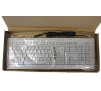 NEW Fujitsu KB521 White QWERTY Full-Size UK USB Wired Keyboard S26381-K521-L165