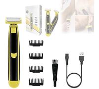 New Full Body Washed Wet and Dry Shaver, Men's Electric Shaver with Limit Combs, Waterproof Mens Rotary Facial Shaver, Body Groomer Shaver, USB Rechargeable Body Shaver for Men