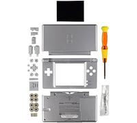 New Full Housing Case Cover Shell with Buttons Replacement Parts For Nintendo DS Lite NDSL Game Console-Silver.