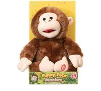 New Funny Face Giggling Monkey, Interactive Cheeky Chimp, Brown