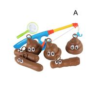 New Funny Kids Bath Fishing Game Toy Floaters Poo Float Bathing Prank Toys