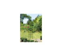 New Garden Obelisk Arch Black Metal Trellis Plant Support for Climbing Roses, 2m Tall, 40cm Wide