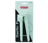 New Garlic Press White Plastic & Metal Easy Clean Apollo.