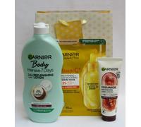 NEW Garnier Bundle ❤️ Intensive Hydra Lotion 400ml. Face Mask. Hand Cream 75ml❤️